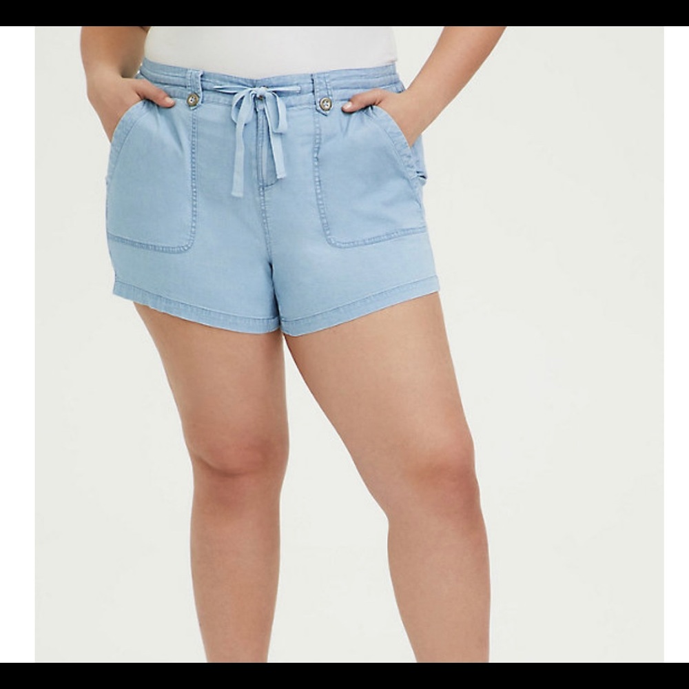 Soft drawstring shorts